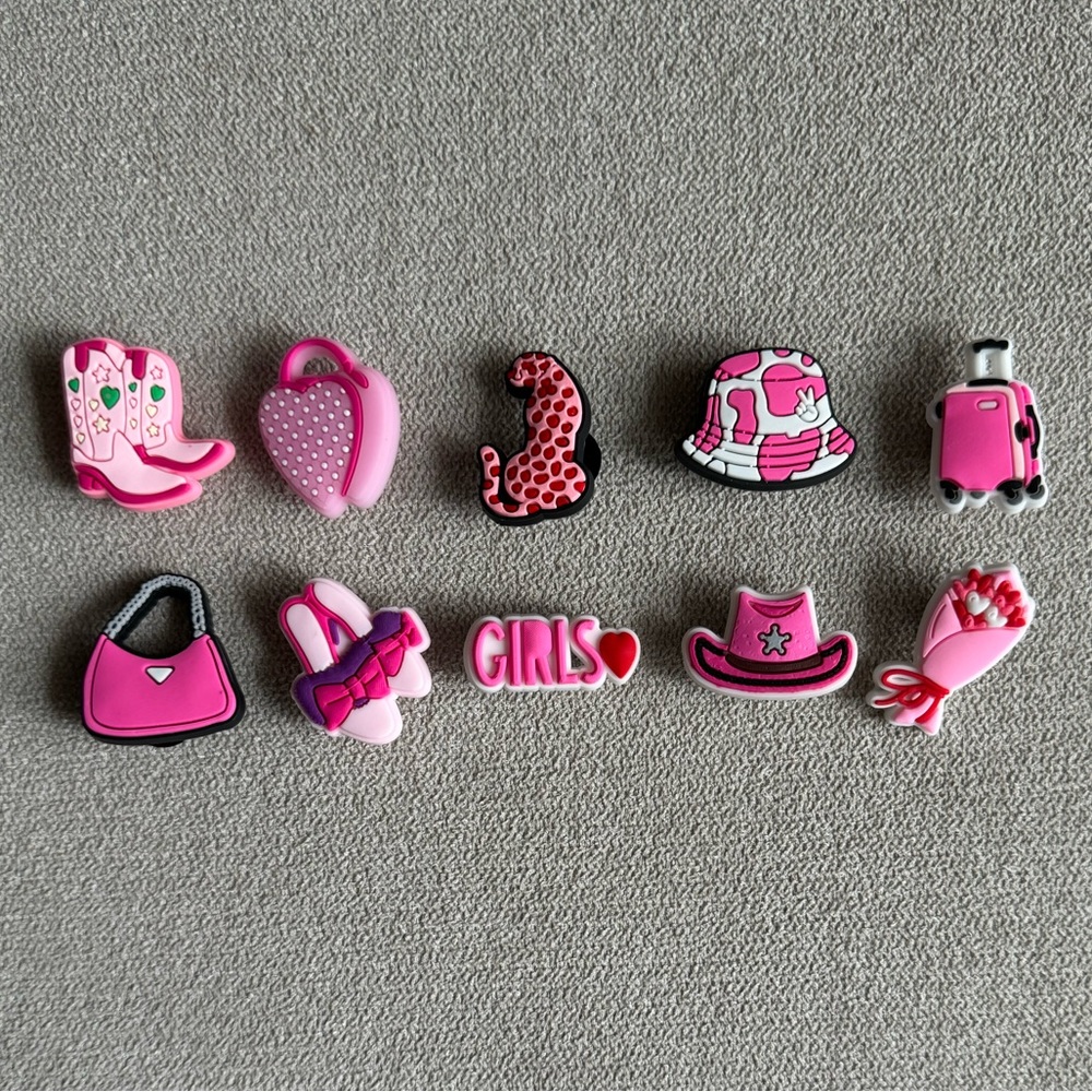 Pink Shoe Charms Bundle